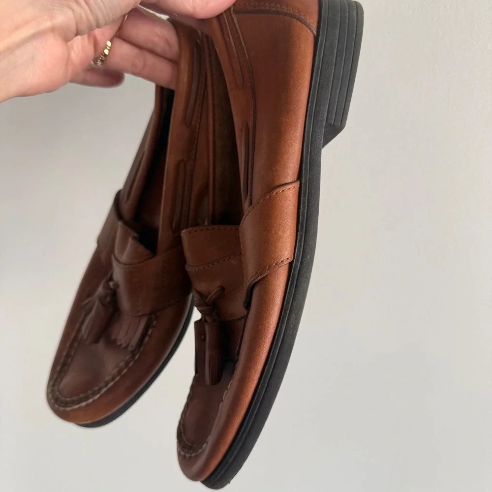 Sperry Loafers Tassel Kiltie Fringe Leather Slip On Preppy Boat Shoes Mens 8